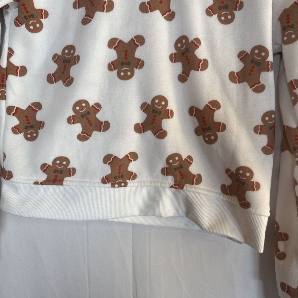 better together Gingerbread Man Sweatshirt Size Small Preowned - Picture 8 of 15